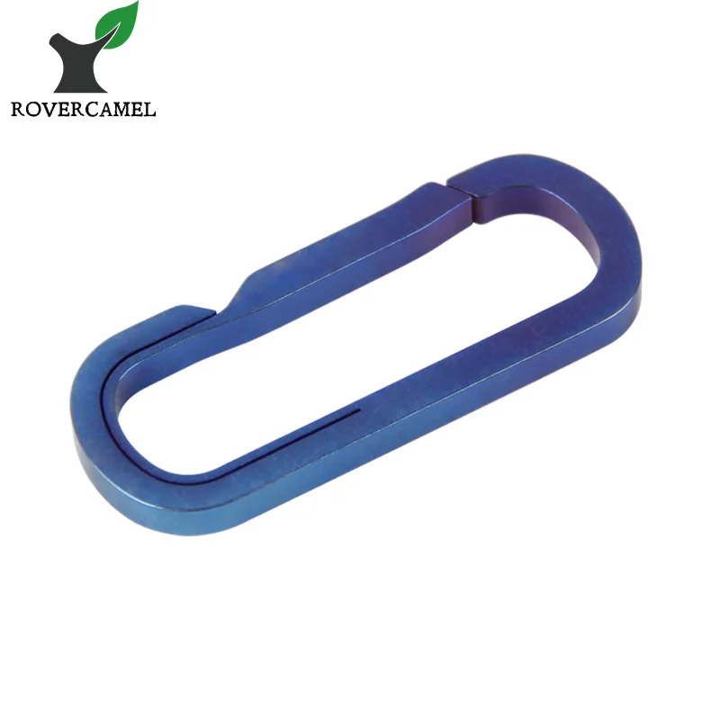 

Rover Camel Titanium Carabiner Multi-functional Hook Mountaineering buckle Camping and Hiking bag buckle Ta6125