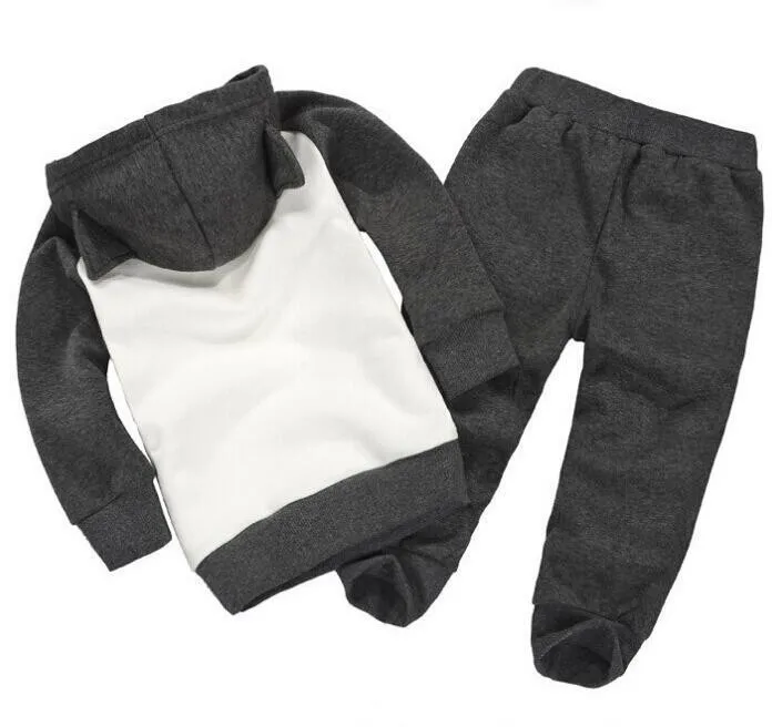 Conjunto de Roupas Calças com Capuz Batman Conjunto Bebê Meninos Crianças Engrossar Inverno Quente Roupas Meninas Define 2020 Outono Nova Chegada 7 crianças calças com capuz engrossar inverno quente