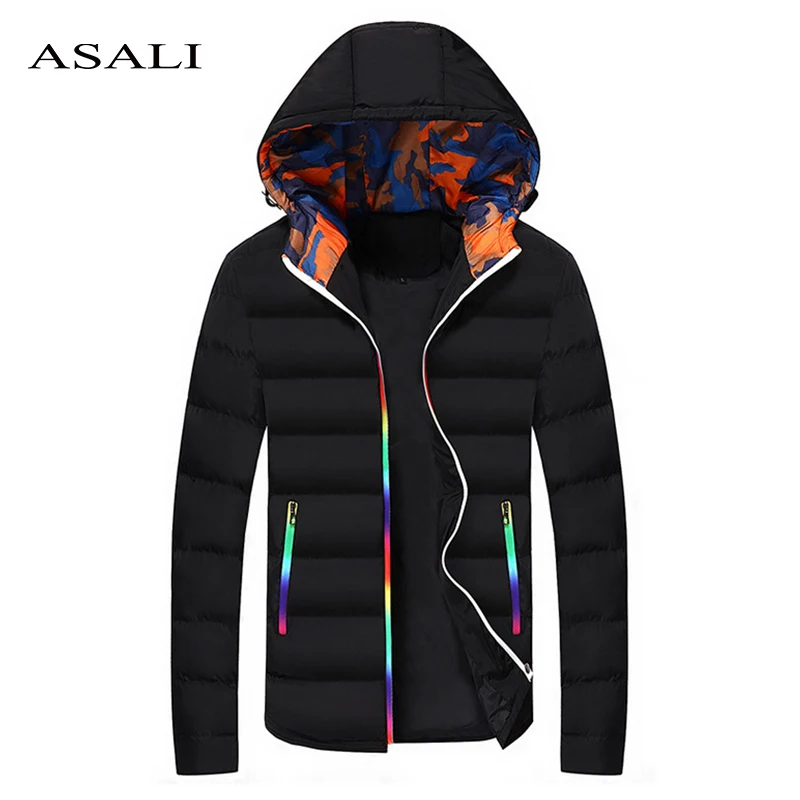 

Winter Men Parkas 2019 Warm Thick Casual Jacket Male Coat Slim Fit Hooded Outwear Waterproof Overcoat Mens Clothes Drop Shipping