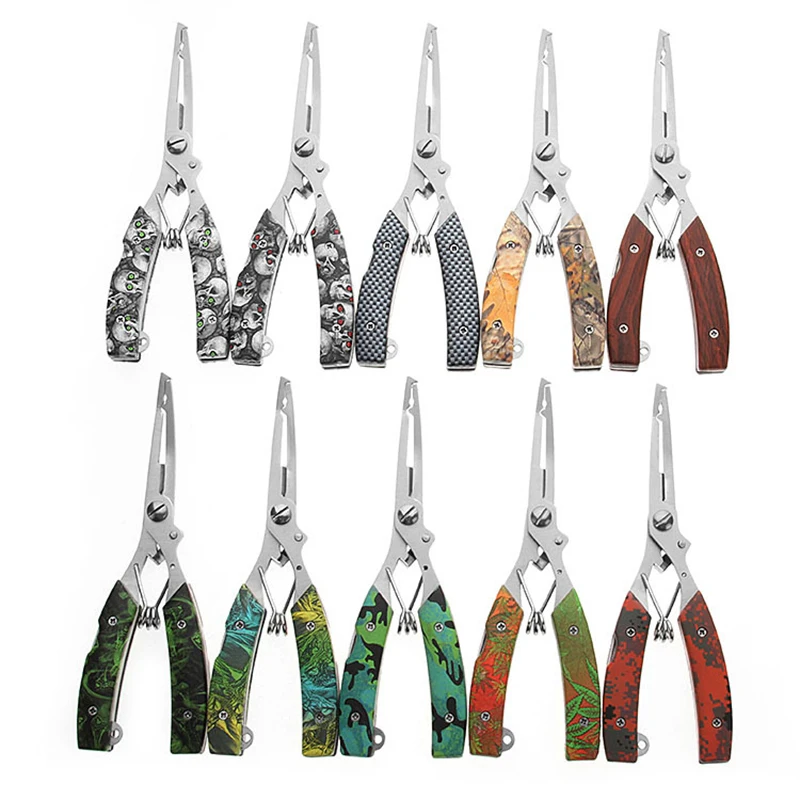 New Portable Folding Multi Functional Fishing Pliers Stainless High Quality Steel Scissors Line Cutter Remove Hook Fishing Tools