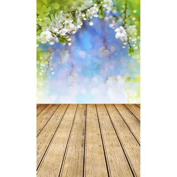 

Wooden floor Photography backdrops flower spring photography backgrounds vinyl For art portrait Photography Studio accessories