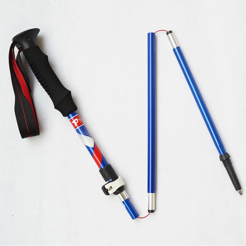 Hiking Stick Adjustable Trekking Pole, Collapsible Lightweight Hiking