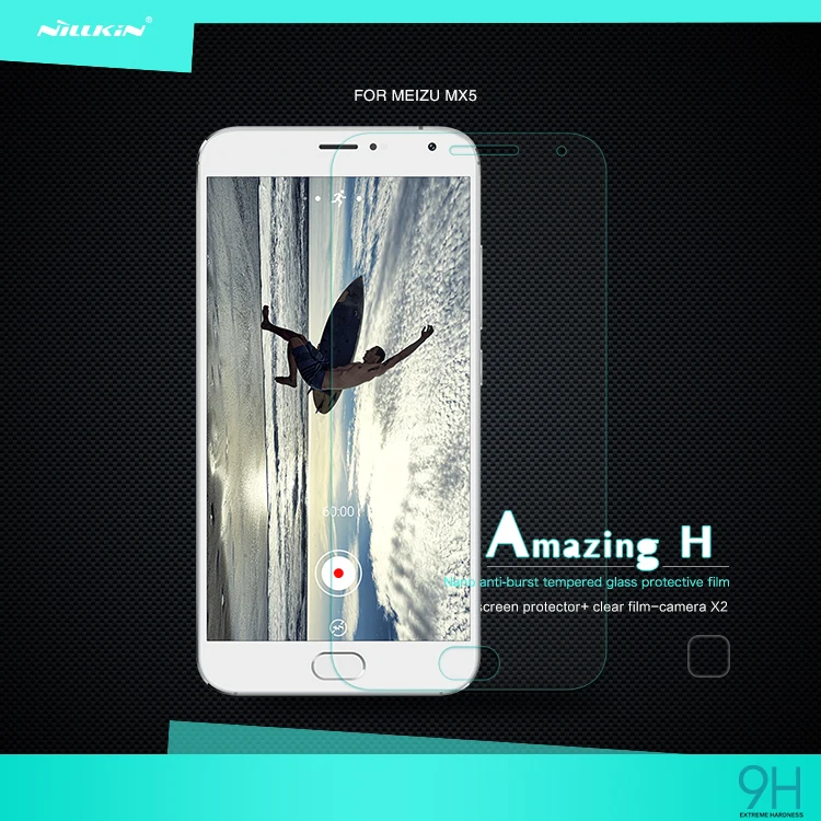 Original Nilkin Tempered Glass Screen Protector for Meizu MX5 Anti-Scratch Perfect fit Screen Protector Film