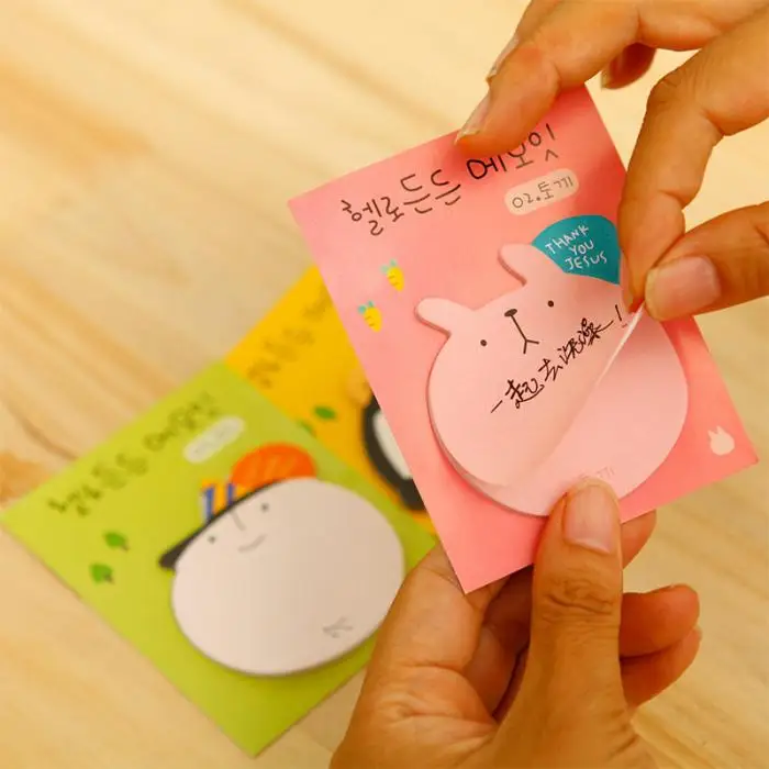 Kawaii Cute Post-it Липкие заметки клейкая наклейка memo pad сообщение бумага Школа Офис Обучение канцелярские принадлежности papeleria y oficina