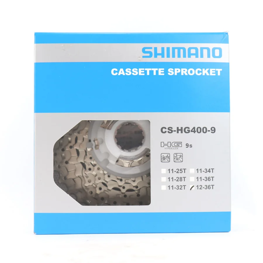 Shimano CS велосипедный HG400 9 скоростной горный велосипед кассета свободного хода 11-32T 11-34T 12-36T CS-HG400-9 MTB Горный 9 скоростной велосипед свободного хода