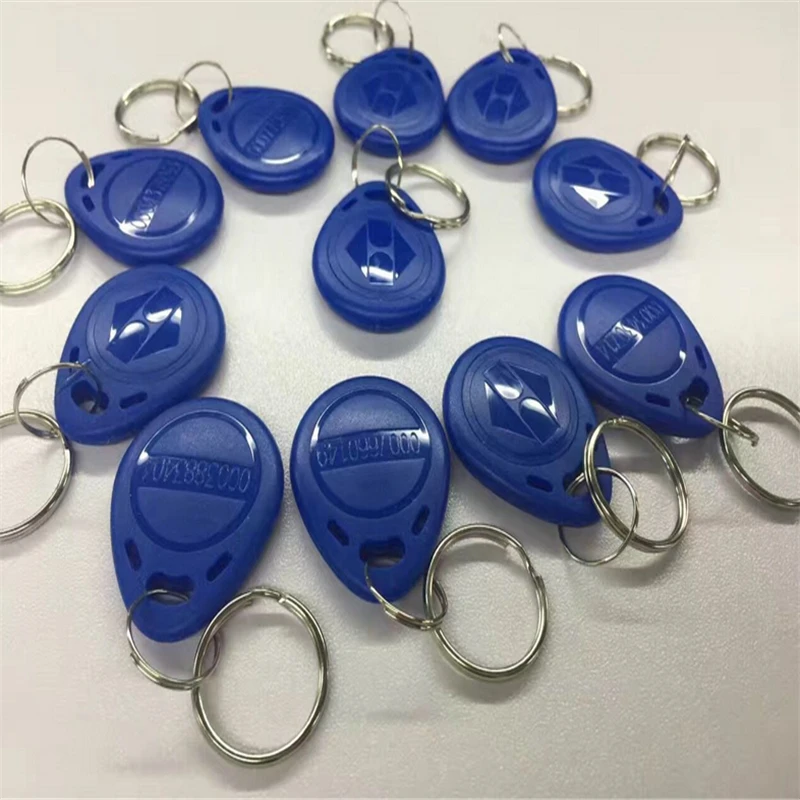 100 шт./лот 125 кГц ID rfid-брелок TK4100 EM4100 доступа Управление посещаемость времени карты Стикеры брелок для ключей брелки электронные ключи безопасности кольцо датчик приближения