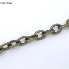 Doreen Box Lovely 5 м бронзовые цветные звенья цепи фурнитура 5x3,5 мм(B04711