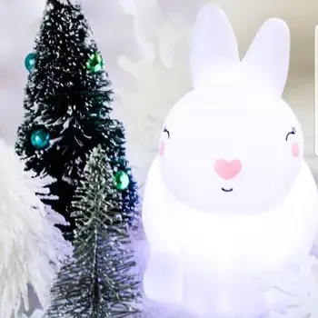 

1 Pc Creative Rabbit Desktop LED Night Light Children Room Table Lamp Decoration