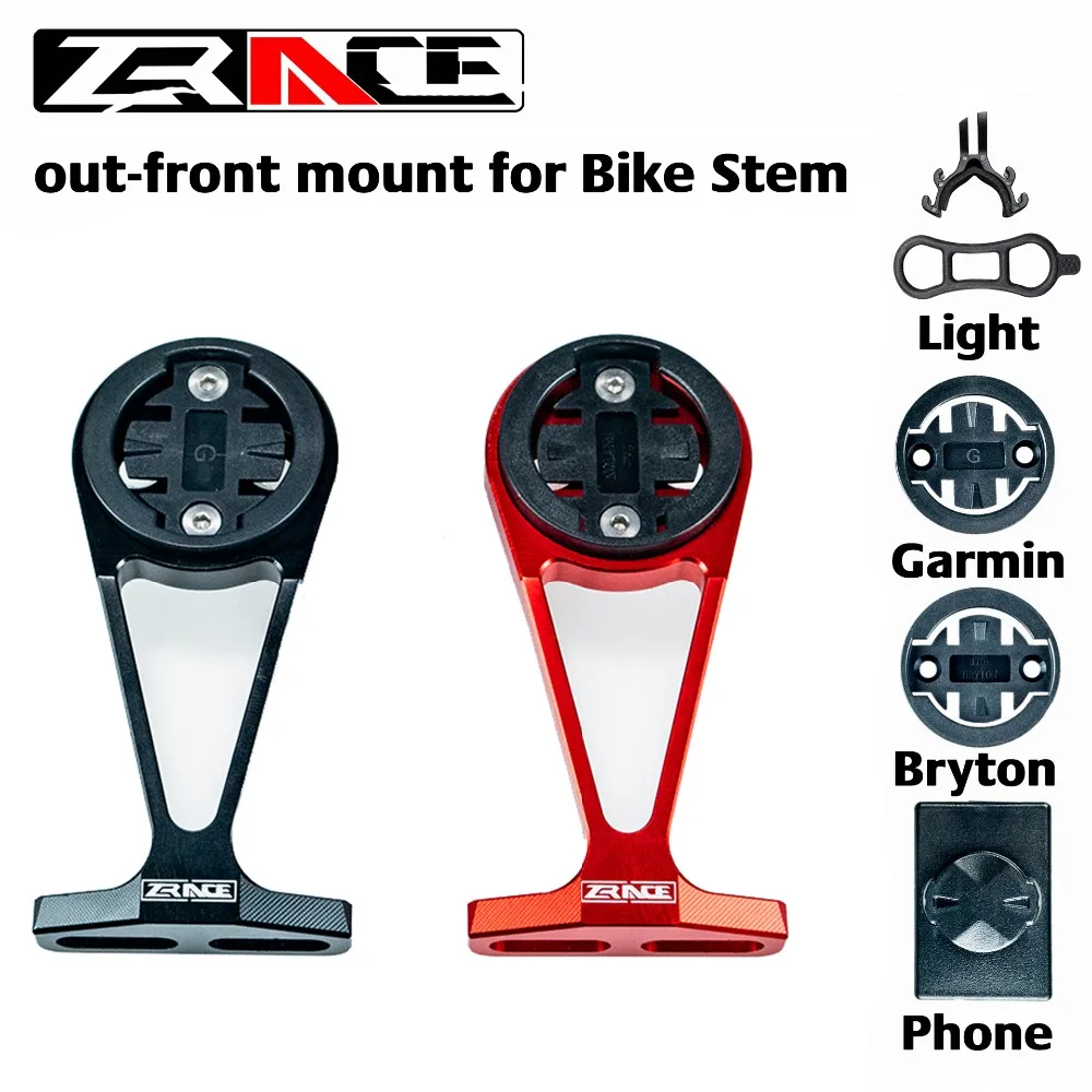 

ZRACE Bicycle Computer Mount for Bike Stem Out front Cellphone/Torch Mount Holder compatible with iGPSPORT Garmin Bryton GoPro