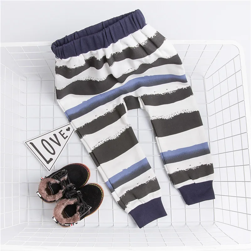 

EnkeliBB Clearance Boys Kids Autumn Winter Pants Cotton Striped Kids Harem Pants Toddler Baby Girls Fashion Trousers