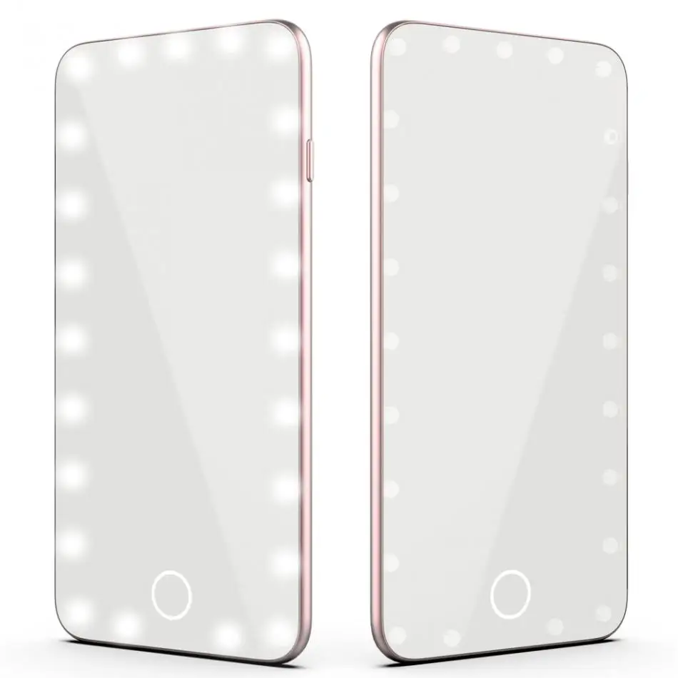 

Professional USB Makeup Mirror Smart 23Pcs LED Cold Light Dimmable Mirror Touch Screen Cosmetic Mirror Lady Beauty Make Up Tool