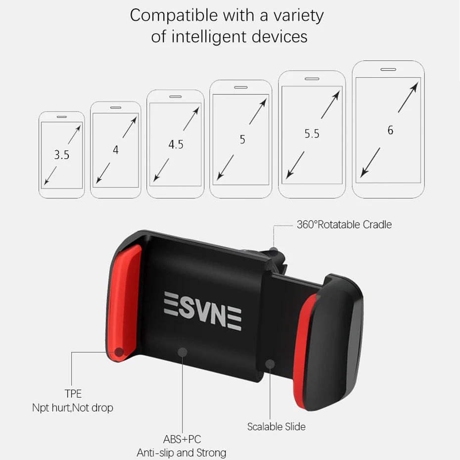 ESVNE Универсальный автомобильный держатель телефона для айфон 6 7 8 plus Samsung s8 мобильный телефон владельца ячейки Смарт подставка держатель телефона навигатор автомобильный