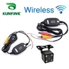 KUNFINE Wireless Universal Rear View Camera with 4 LED Car Back Reverse Camera RCA Night Vision Parking Assistance Cameras ► Photo 1/5