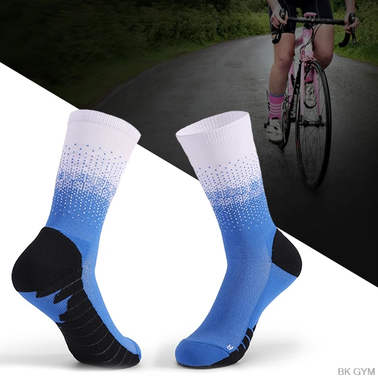 Mens Womens Soccer Socks Riding Cycling Socks Bicycle Sports Socks Breathable Socks Basketball Football Socks Fit for 38-44