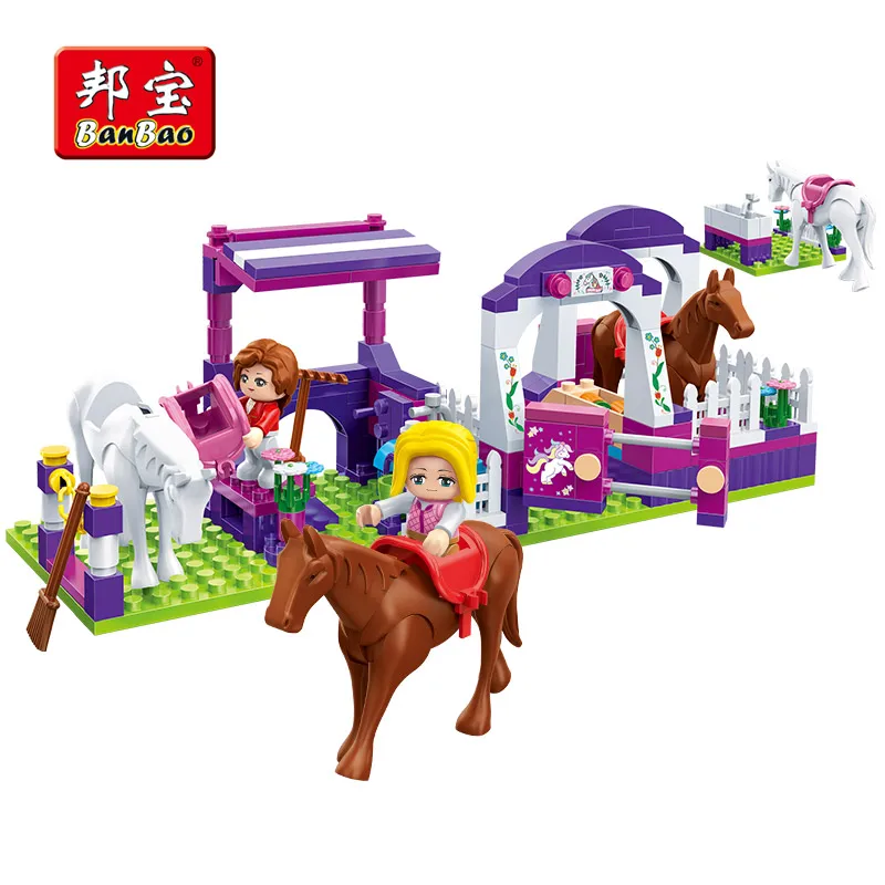 

BanBao 6150 Horse Stable Girls Building Blocks Model Toy Bricks Children Kids Friend Gift Legoe Compatibled