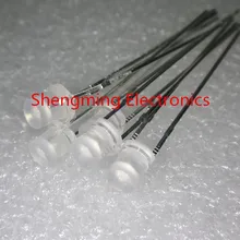 100 шт. 3 мм Flat Top супер яркий белый широкий угол светодиодные рассеянный туман белый свет