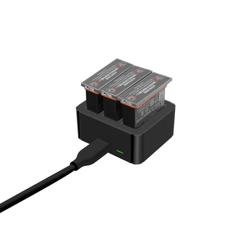 

3 in 1 USB Charger Type-c Charging Port Battery Charging Box Adapter Portable for dji OSMO Action Sport Camera Accessories