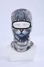 Hot Sale 2016 COOL ! New 3D Cat Animal Ski Hood Hat Balaclava Full Face Mask Outdoor Sports Bicycle Cycling Masks BBB09