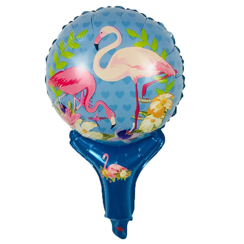 1psc Фламинго ручной светильник алюминиевые воздушные шары детская игрушка воздушный шар День рождения Свадебная вечеринка украшения - Цвет: Оливковый