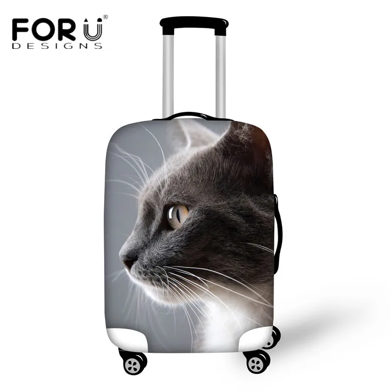 FORUDESIGNS чехол для чемодана для путешествий 18-30 дюймов Чехлы Kawaii 3D Рисунок кошки багажные защитные чехлы водонепроницаемые пылезащитные - Цвет: H1697