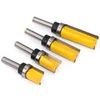 כרסום קאטר Shank כרסום קאטר Top Bottom Bearing Flush Trim נתב Bit 1 / 8mm 4pcs _WK (5)