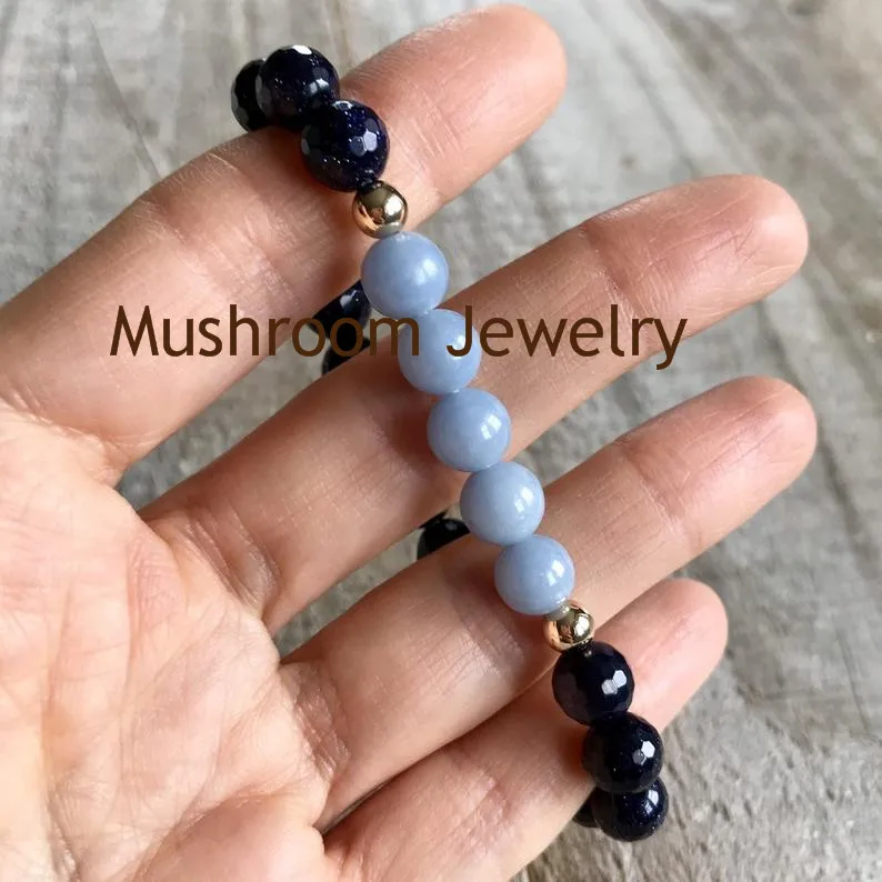 BS2019331 angelite beads, (2)