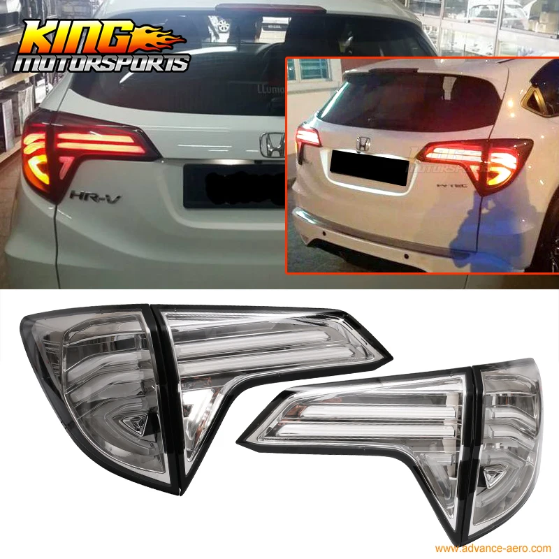 For 2016 Honda HRV Rear Full LED Light Bar Tail Lights W/ Switchback
