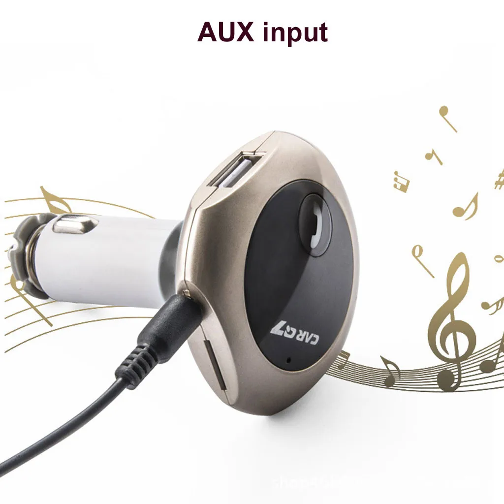 Беспроводное автомобильное зарядное устройство с двумя usb портами Bluetooth mp3 плеер