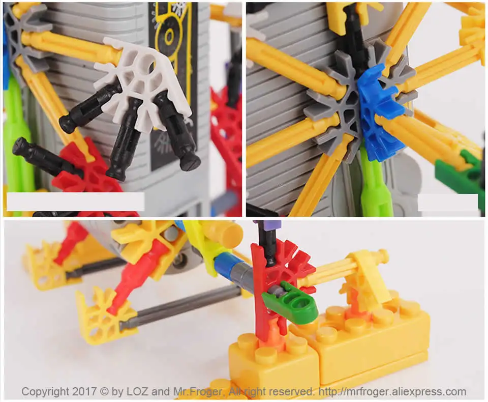 LOZ Электрический Робот Мотор строительный блок игрушки для мальчиков Подарки сборка Кирпичи DIY электрические ходячие роботы двигатель действие Дети DIY