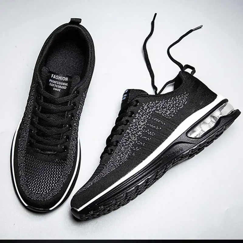 

2019 Air Zoom Running shoes for men's women breathable sneakers shoes air mesh lacing outdoor summer Cushioning black red white