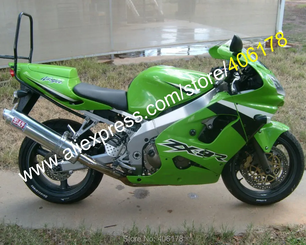 Китай Гуанчжоу ZX9R обтекатель для Ninja ZX-9R 2002 2003 ZX9R зеленый ZX 9R 02-03 ABS Корпус Комплект