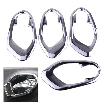 

DWCX Car Styling 4PCS Interior Chrome Door Handle Bowl Trim Cover Fit For Jeep Cherokee 2014 2015 2016 2017