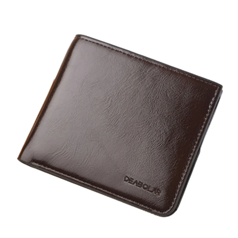 

Men's Wallet Short Vertical Zip Wallet Multifunction Coin Leather Keychain Mini Surfer Wallet
