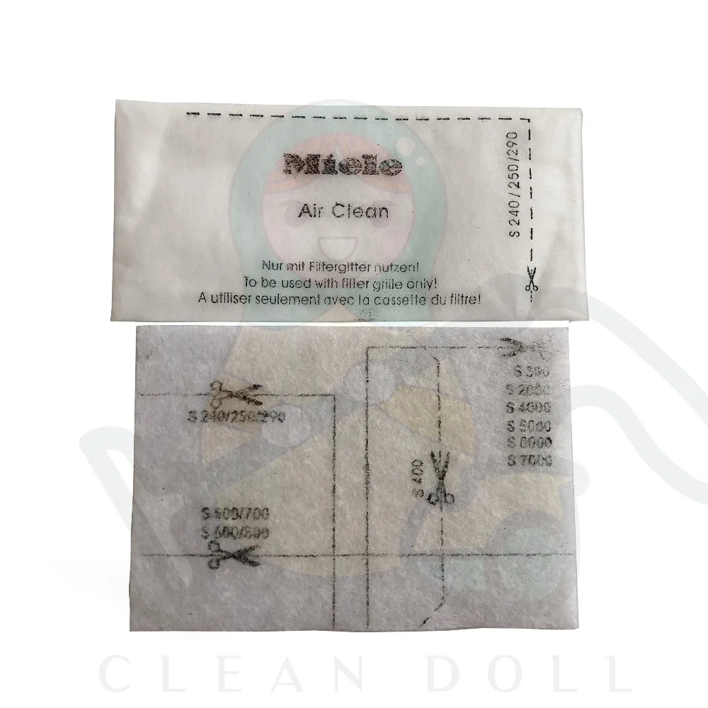 CLEAN DOLL 1 HEPA filter SF-HA30 2 Motor filter& Type GN 10 dust bags for Miele Classic C1 Dynamic U1 600 2000 S7 vacuum