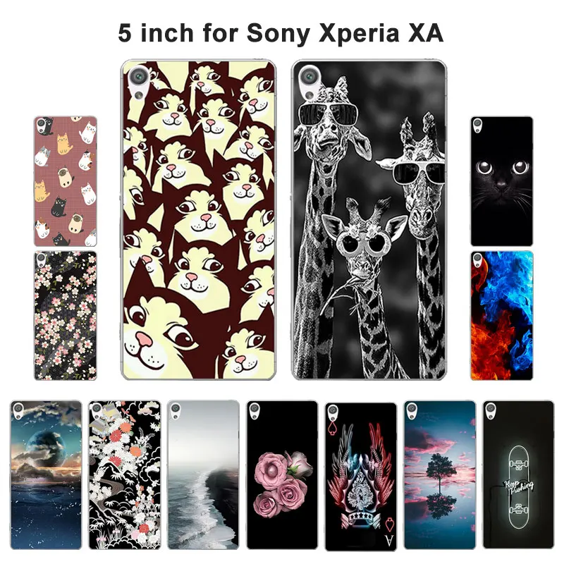 Чехол для Sony Xperia XA чехол F3112 F3113 F3115 мягкий ТПУ телефона Xa F3111 Shell | Мобильные