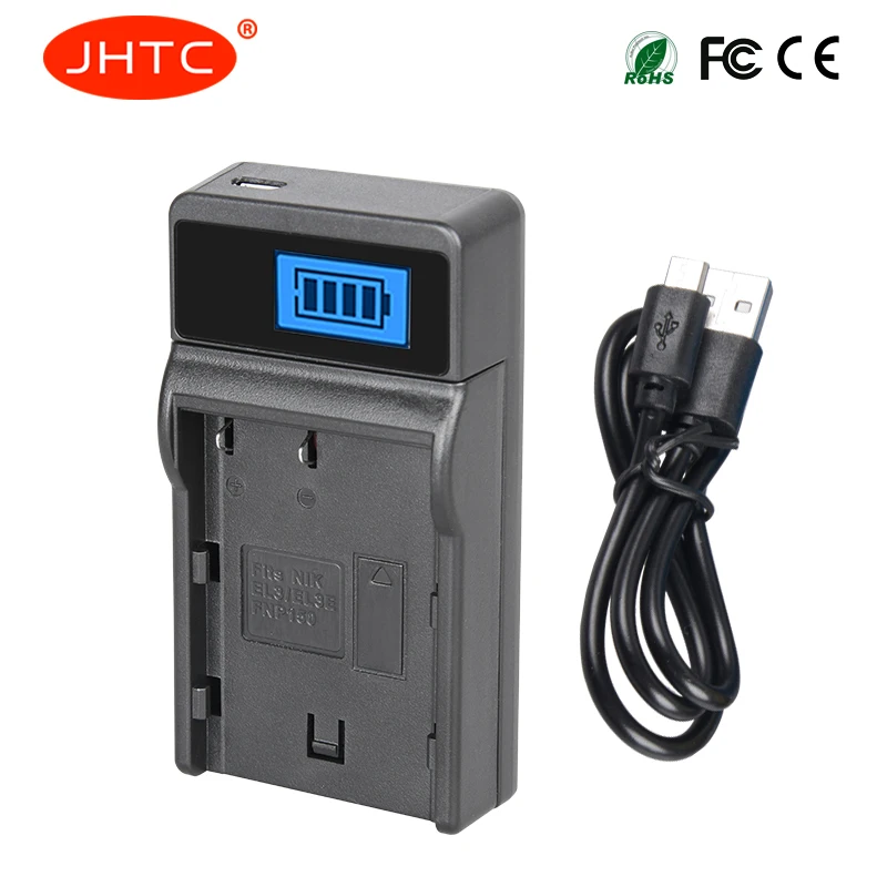 

JHTC EN-EL3e ENEL3e EN EL3e USB Battery Charger For Nikon D70S D80 D90 D50 D300S D300 D100 D20 with LCD display Camera Charger