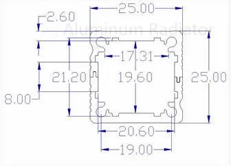 5 шт. алюминиевая коробка/pcb коробка/Мобильный корпус питания/25*25-50/портативный инфракрасный лазерный корпус