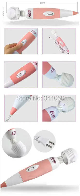 Multi Speed Powerful Female Personal Wand Massager,Fairy Mini AV Vibrator Clit Stimulation, Sex Toys For Women WITH BOX EU Plug8