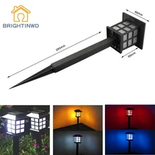 4 шт. дворцовый фонарь на солнечных батареях садовый ландшафтный светильник для садоводства дорожка декоративный светильник с датчиком лампы