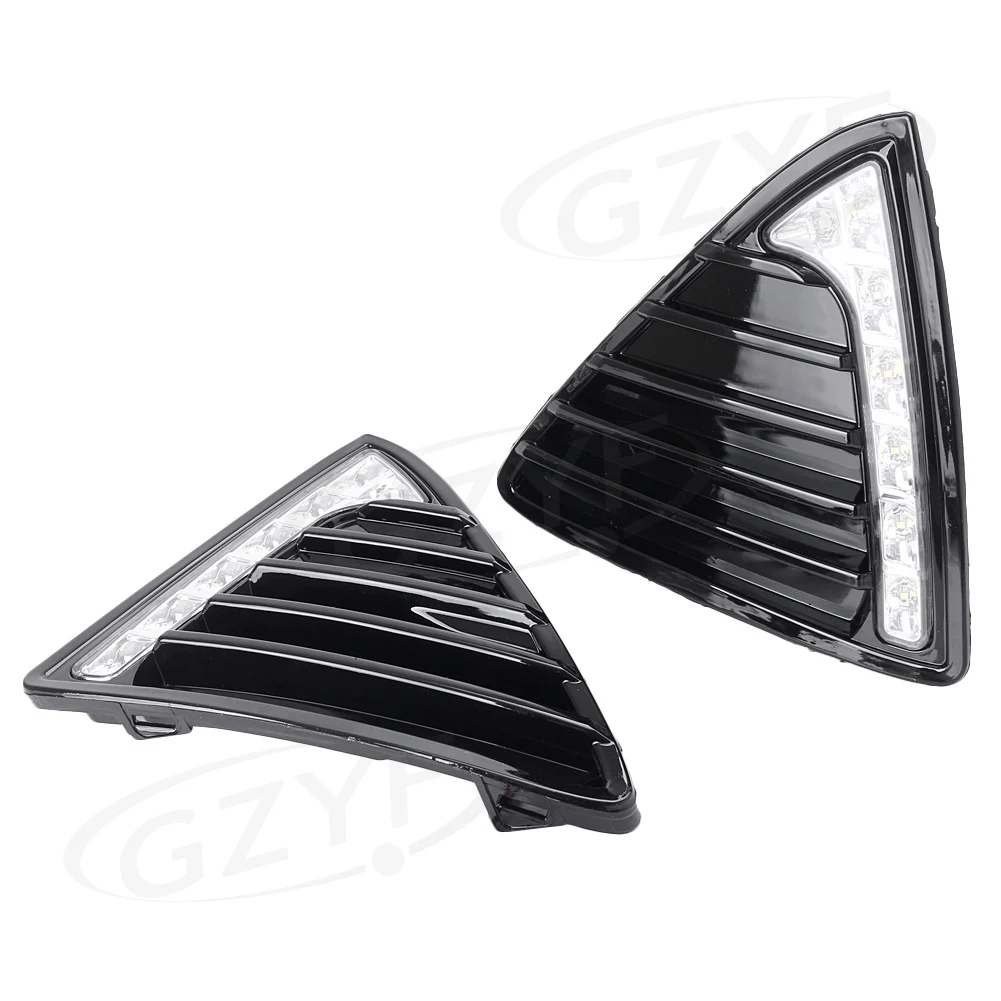 LED Daytime Running Lamp Fog Light Replacement Kit For Ford Focus 2011 2012 2013 2014 Pair
