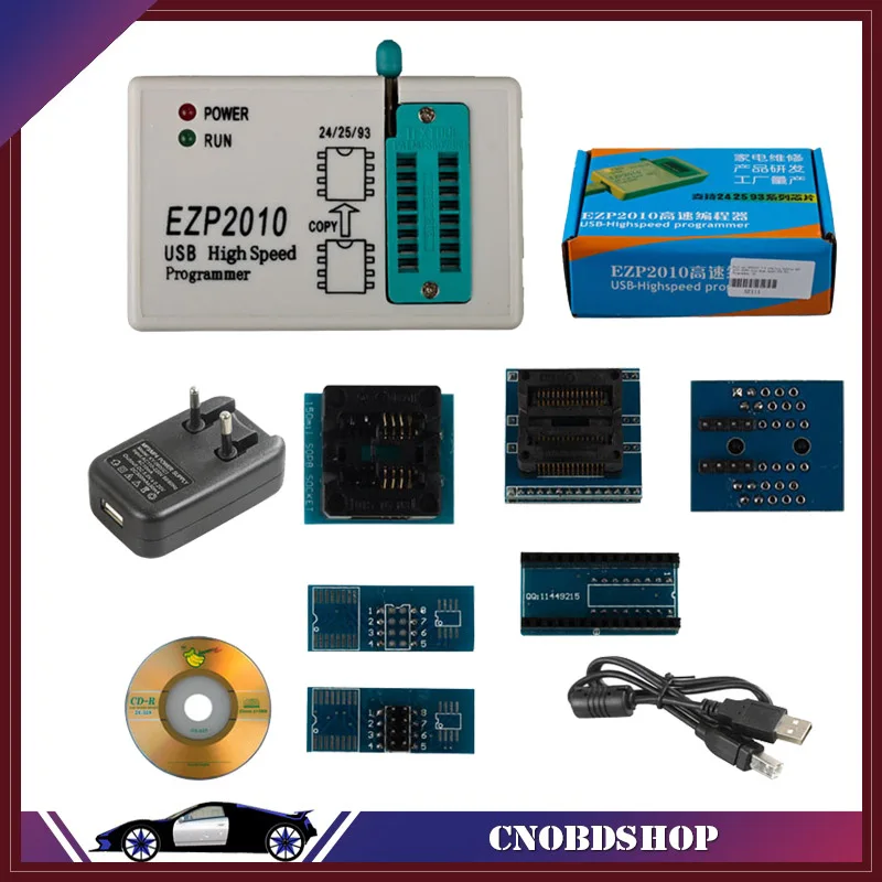 

Full Set EZP2010 Plus 6 Adapters Updated EZP 2010 25T80 BIOS USB SPI Programmer EZP2010 ECU Programmer