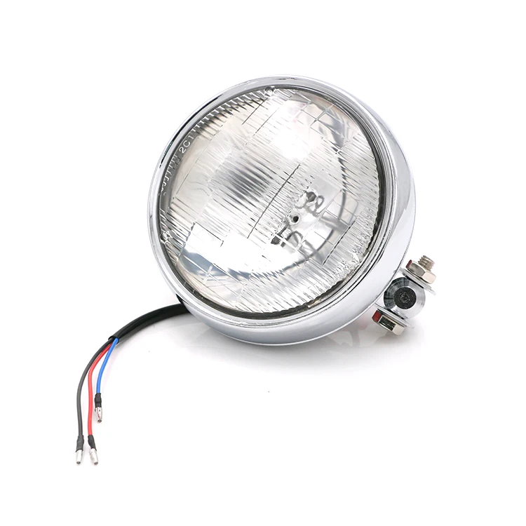 Motorcycle Bates Headlight Lamp For Harley Honda Yamaha Kawasaki Suzuki Cafe Racer Bobber Touring Custom Motorcycle Bates Headlight Lamp For Harley Honda Yamaha Kawasaki Suzuki Cafe Racer Bobber Touring Custom