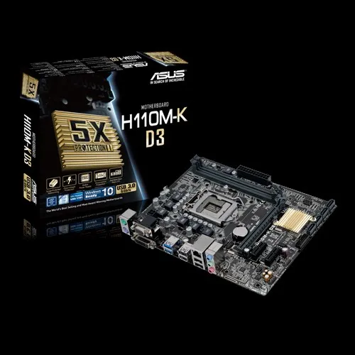 

Full new ASUS Micro ATX DDR3 1800 LGA 1151 Motherboards H110M-K D3