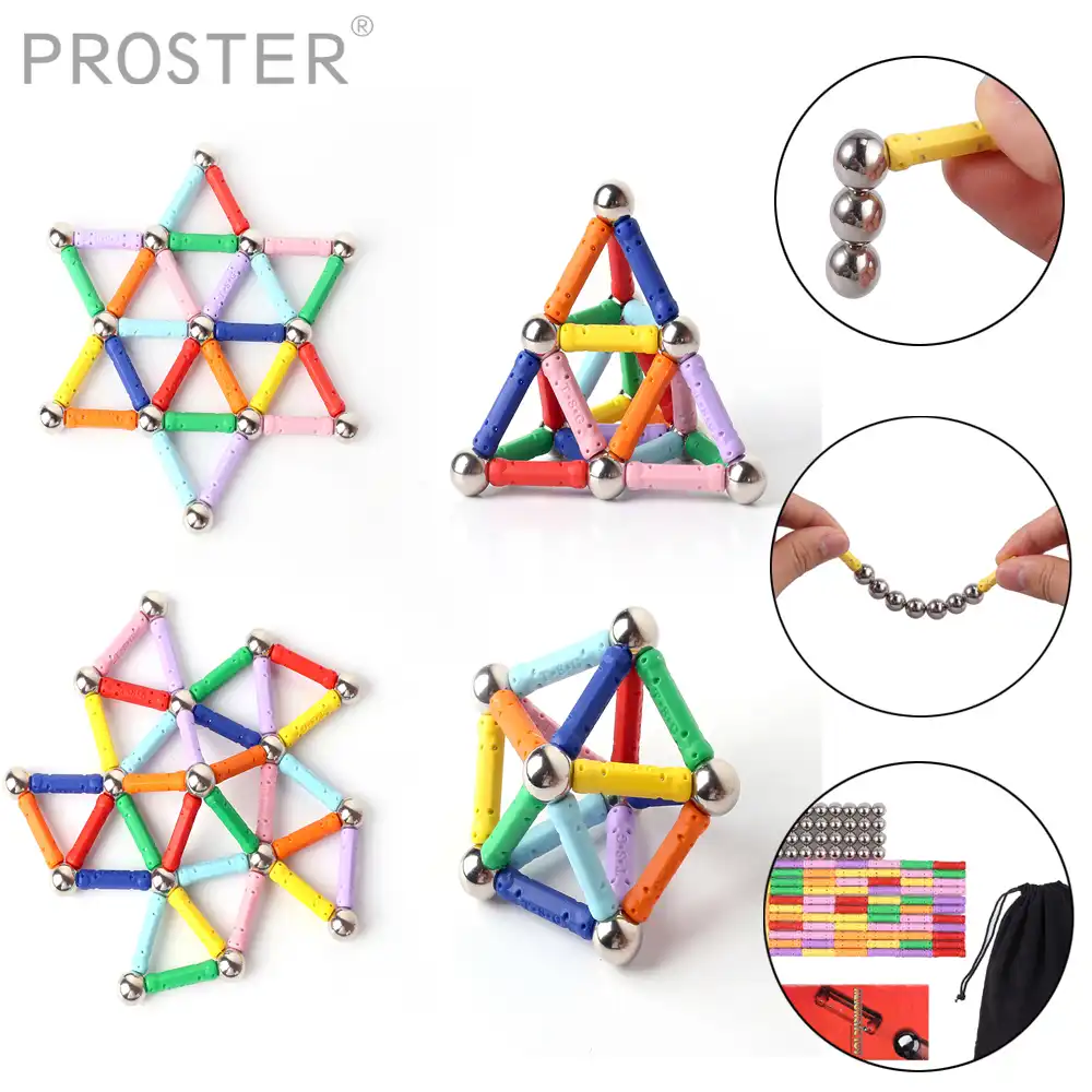 magnetic building beads