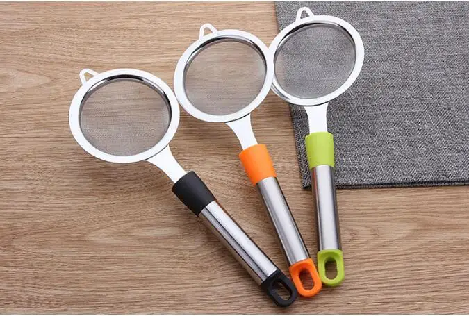 

1PC Stainless Steel Wire Fine Mesh Oil Strainer High Quality Flour Sifter Sieve Colanders DIY Kitchen Tools KX 234