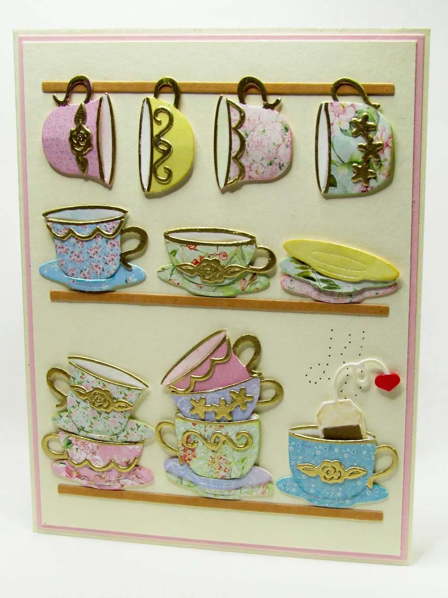 

Mai Various teacups Metal Cutting Dies Stencils for DIY Scrapbooking photo album Decorative Embossing DIY Paper Cards