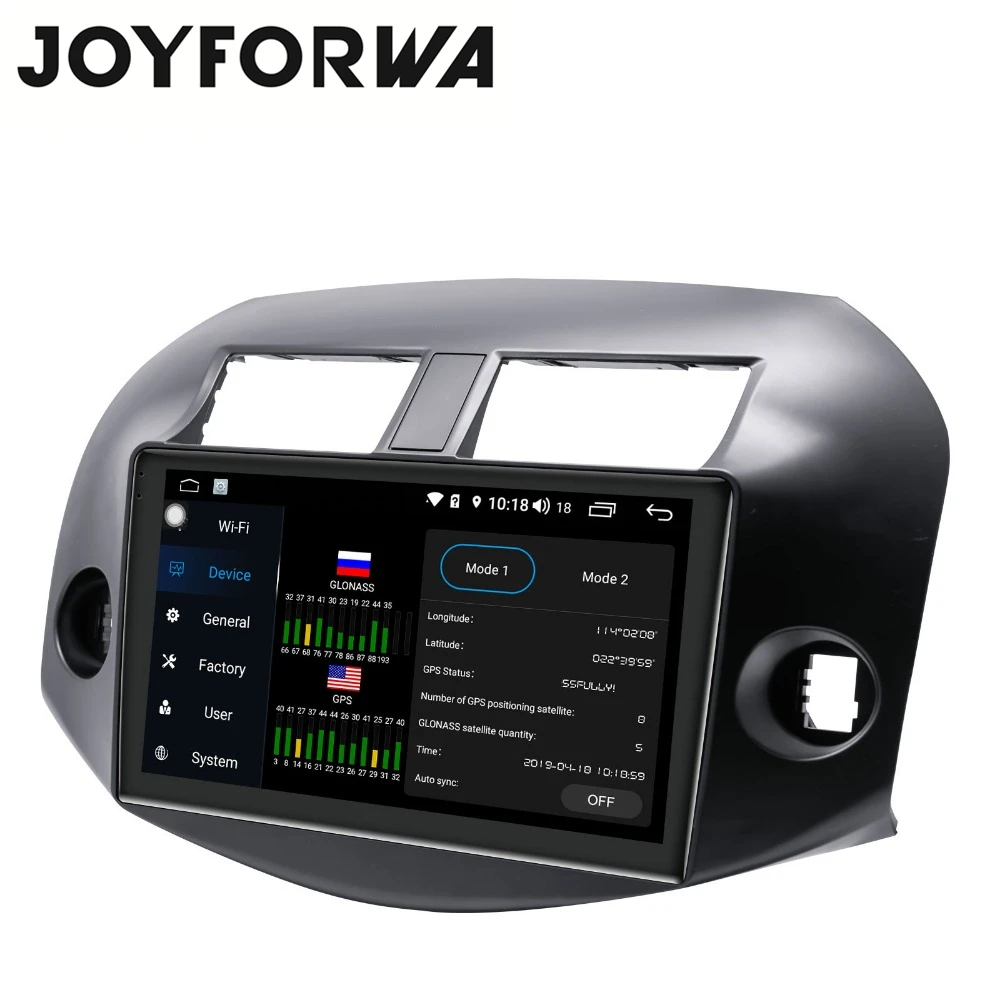 Carplay DSP 10 1 &quotAndroid 8 автомобильное мультимедийное радио для Toyota RAV4 2007 2011GPS SPDIF