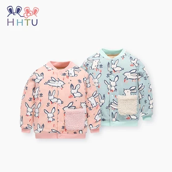 

HHTU Children Warm Cotton Padded Jacket Winter Quilted Baby Boys Girls Coat Thickening Toddler Cute Outerwear Clothing
