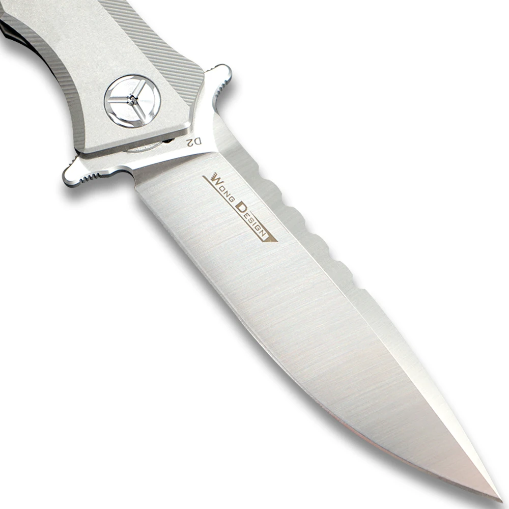 TWOSUN d2 лезвие складной карманный нож тактические ножи Походный нож охотничий открытый инструмент титановый шариковый подшипник быстро открытый TS121