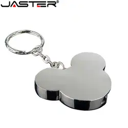 JASTER металлический в форме Микки usb флэш-накопитель карта памяти мультфильм с брелком Флешка 4 ГБ 8 ГБ 16 ГБ 32 ГБ 64 ГБ подарок